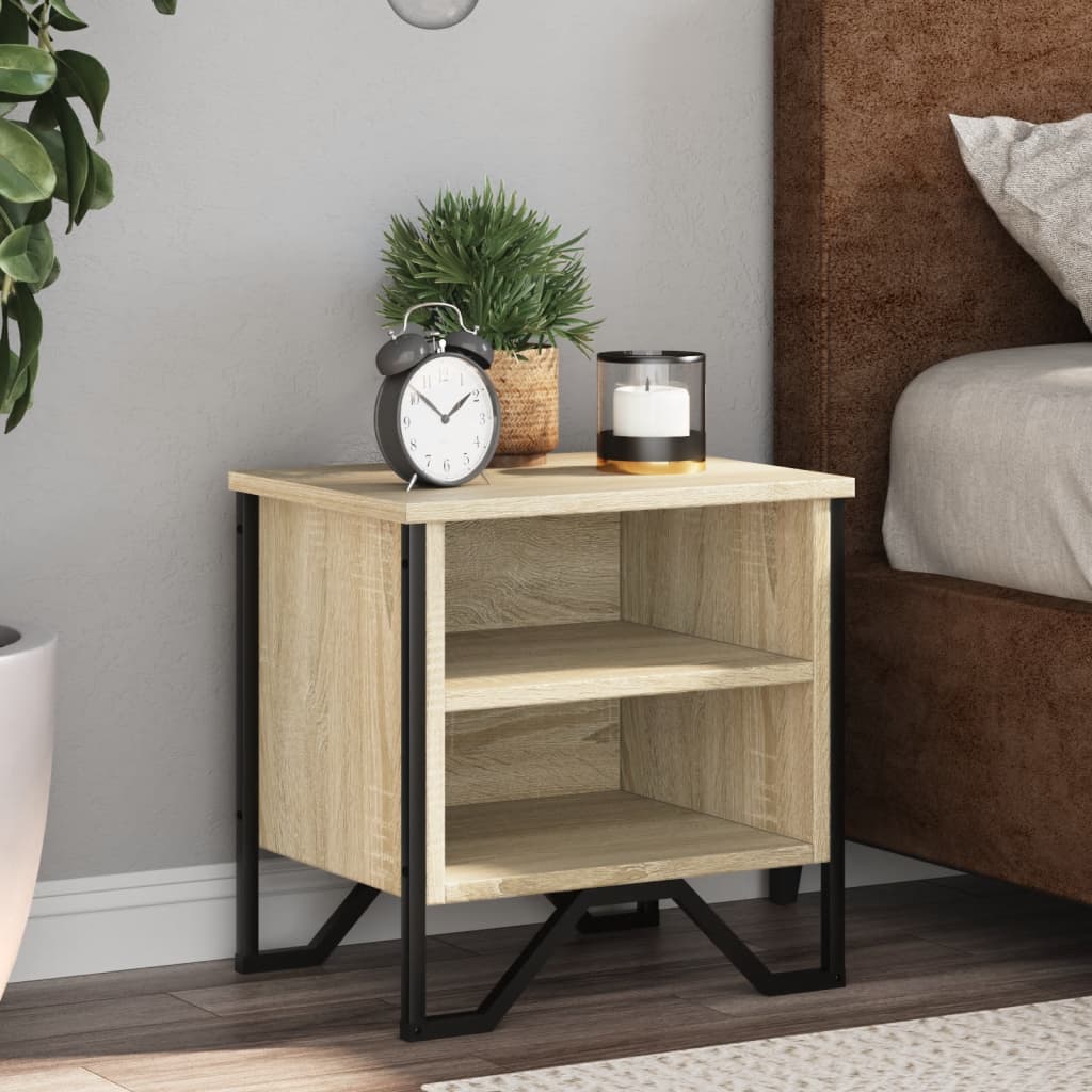 vidaXL Bedside Cabinet Sonoma Oak 40x30x40 cm Engineered Wood