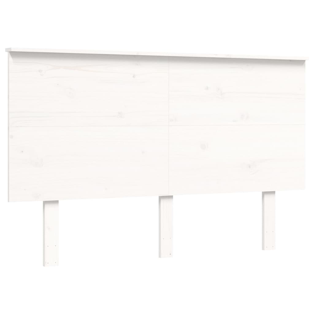 vidaXL Bed Frame without Mattress White 140x200 cm Solid Wood