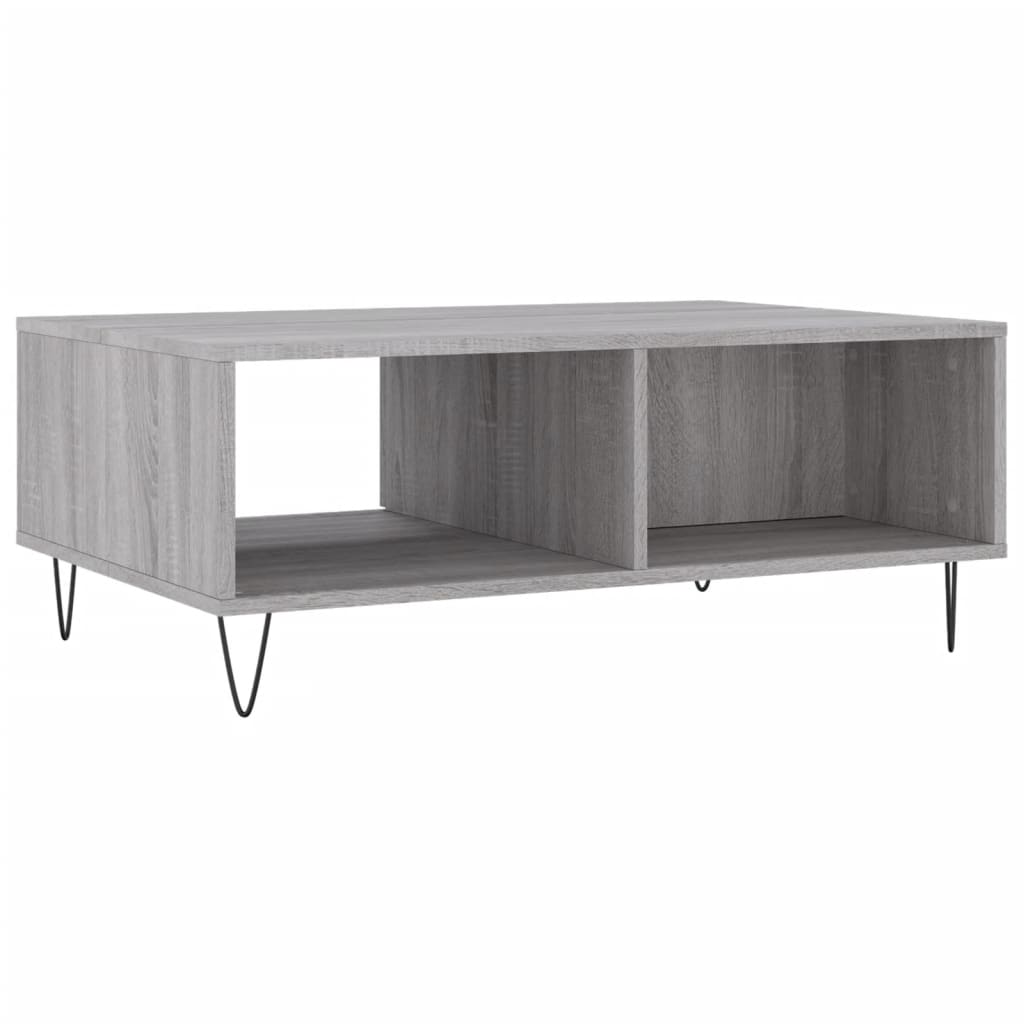 vidaXL Coffee Table Grey Sonoma 90x60x35 cm Engineered Wood