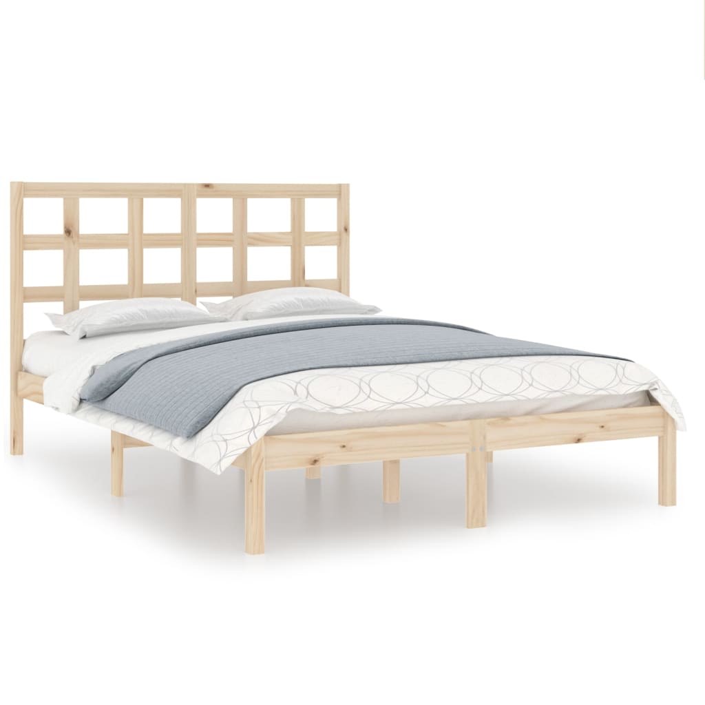 vidaXL Bed Frame without Mattress 140x200 cm Solid Wood