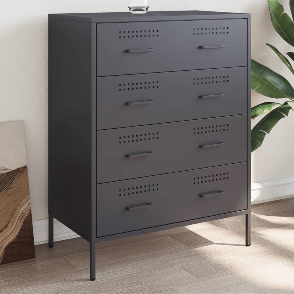 vidaXL Sideboard Anthracite 68x39x89 cm Steel