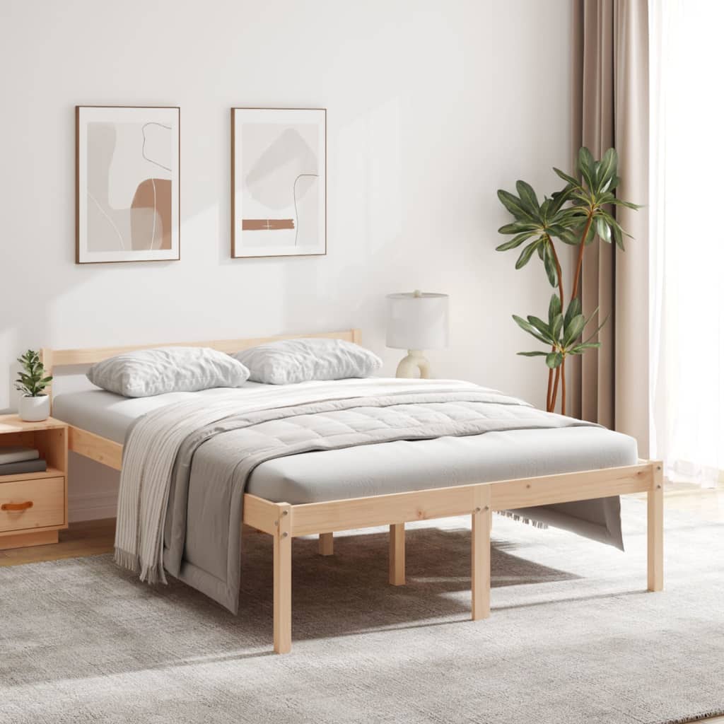 vidaXL Senior Bed without Mattress 120x200 cm Solid Wood Pine