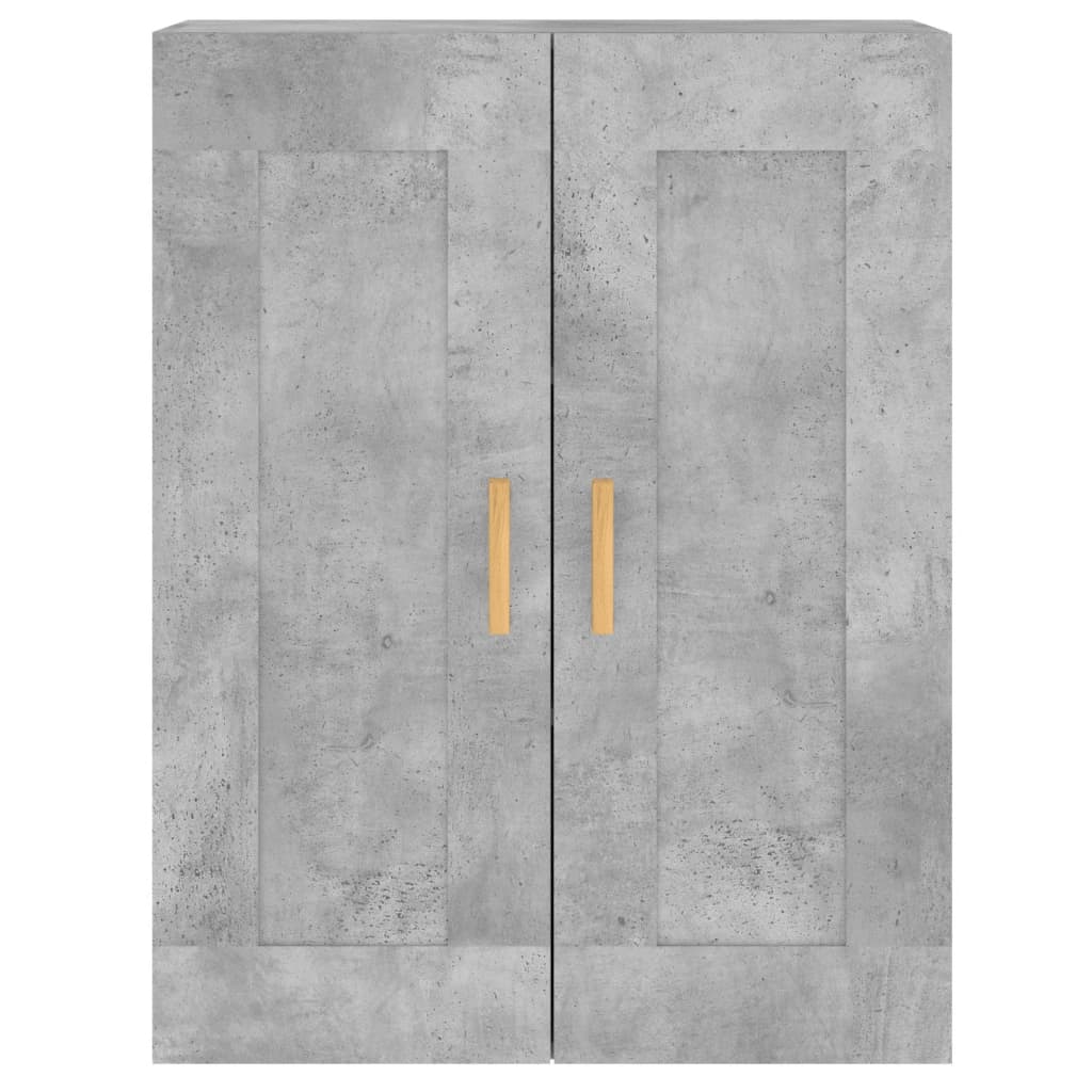 vidaXL Wall Mounted Cabinets 2 pcs Concrete Grey Engineered Wood