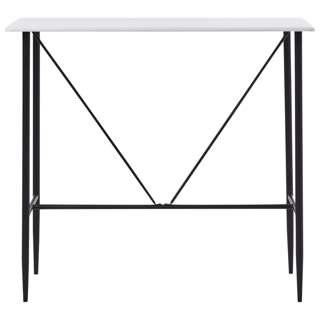 vidaXL Bar Table White 120x60x110 cm MDF