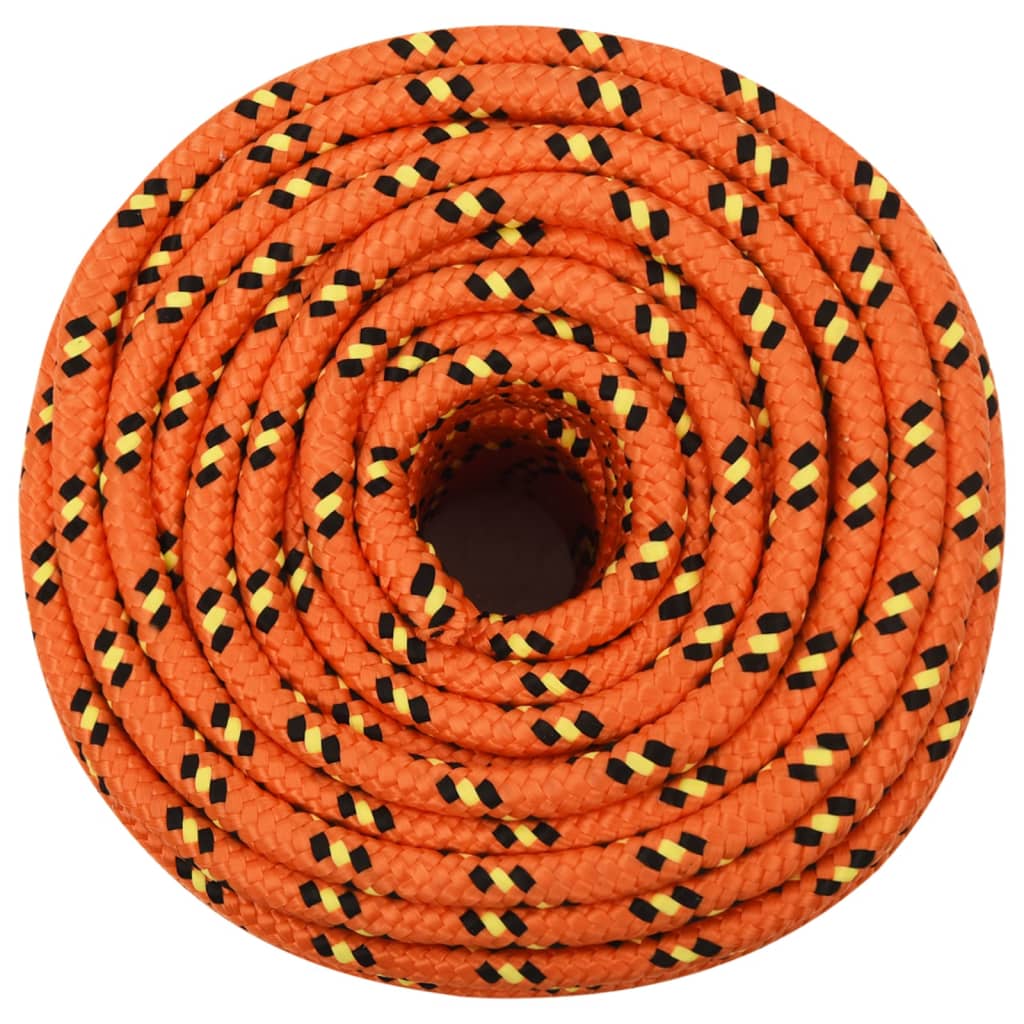 vidaXL Boat Rope Orange 14 mm 250 m Polypropylene