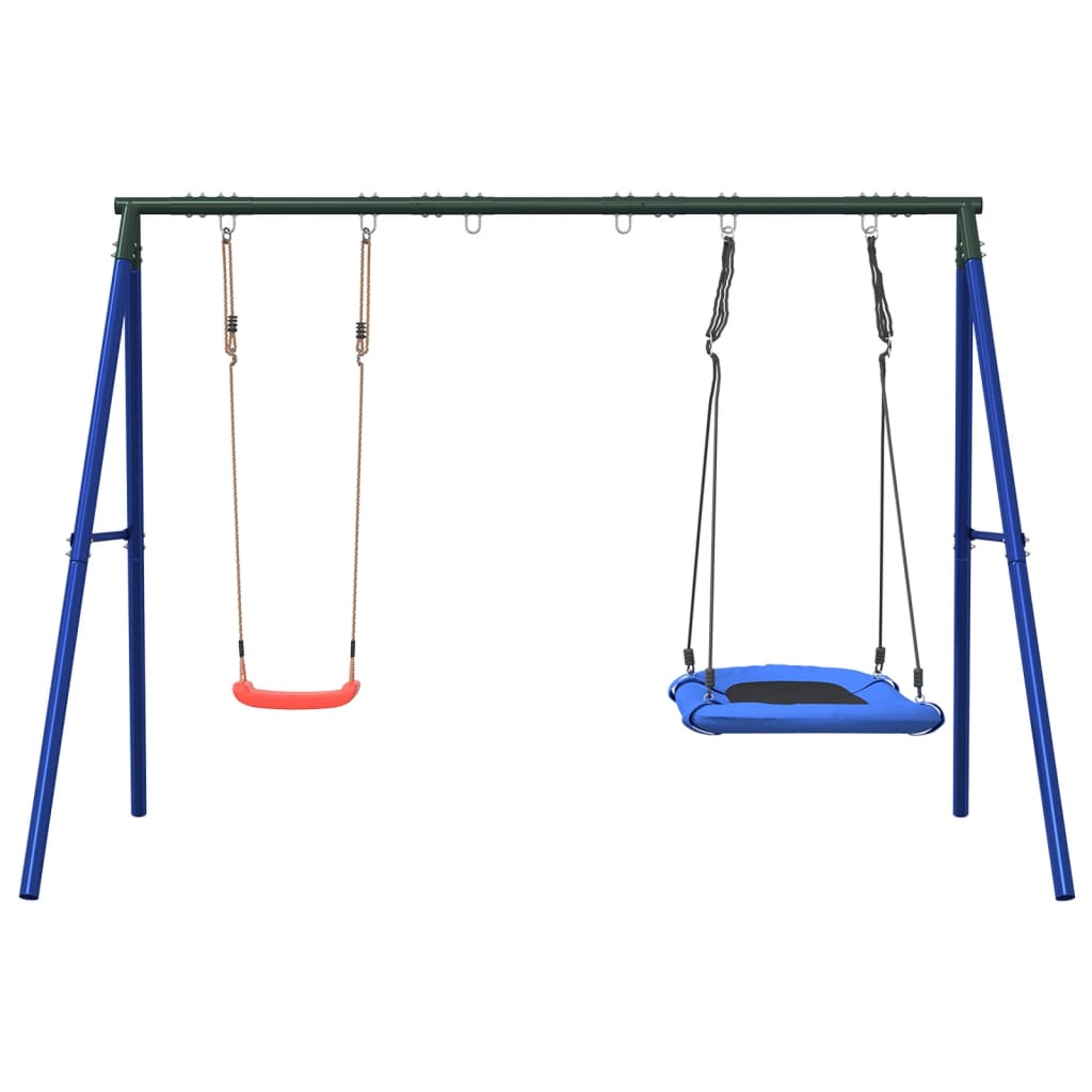 vidaXL Outdoor Swing Set with Swing and Nest Swing