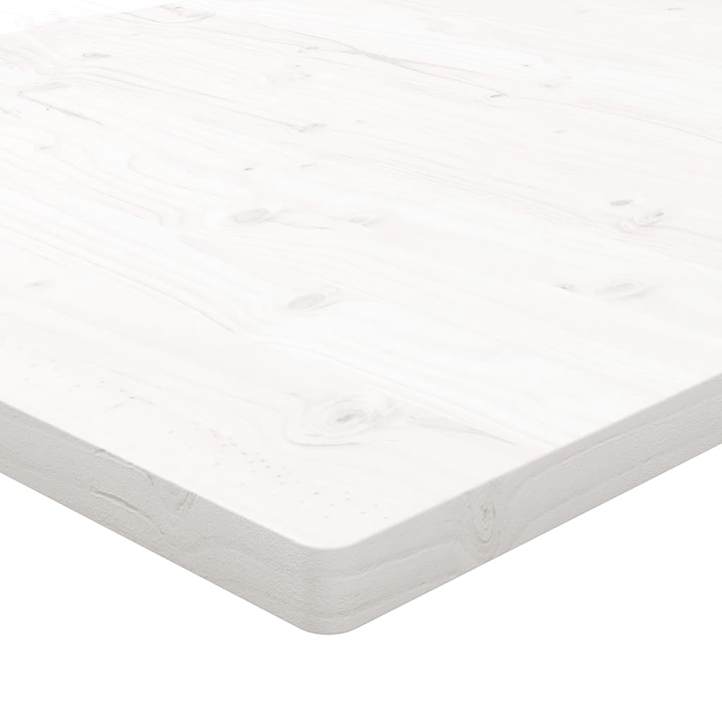 vidaXL Desk Top White 110x60x2.5 cm Solid Wood Pine