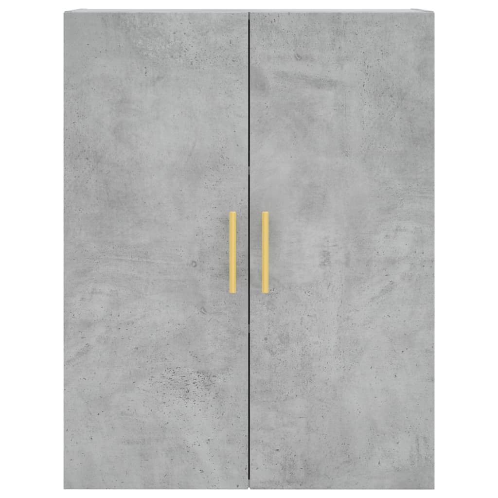 vidaXL Wall Mounted Cabinet Concrete Grey 69.5x34x90 cm