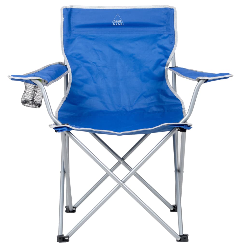 Bo-Camp Folding Camping Chair Steel Blue 1267188