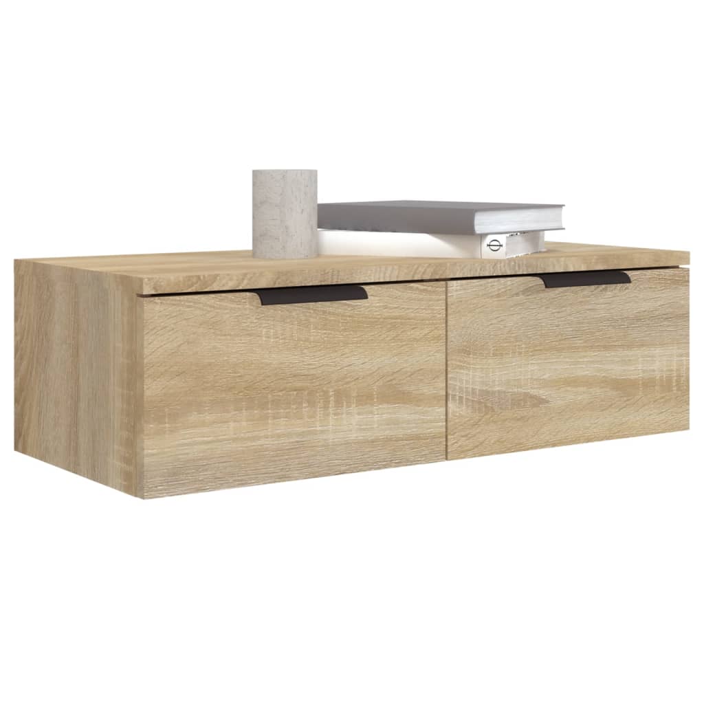 vidaXL Wall Cabinet Sonoma Oak 68x30x20 cm Engineered Wood