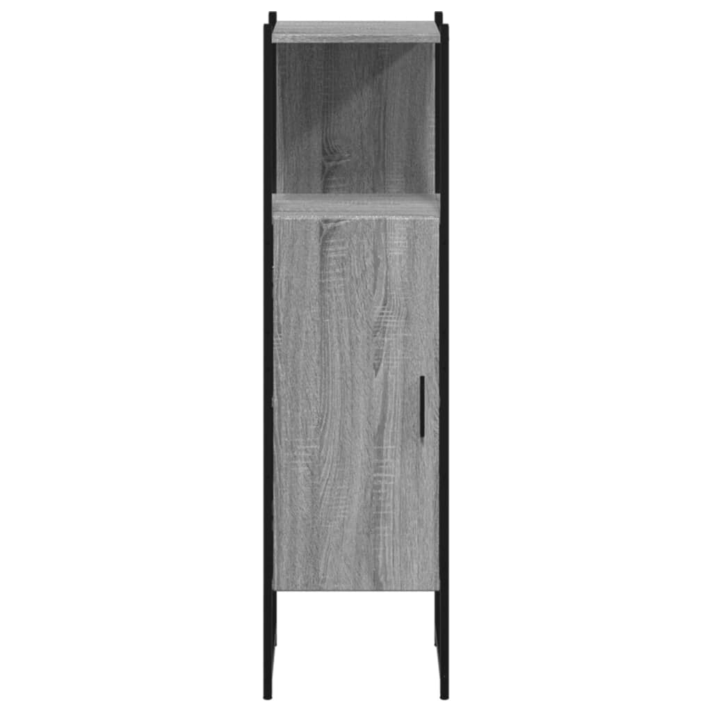 vidaXL Bathroom Cabinet Grey Sonoma 33x33x120.5 cm Engineered Wood