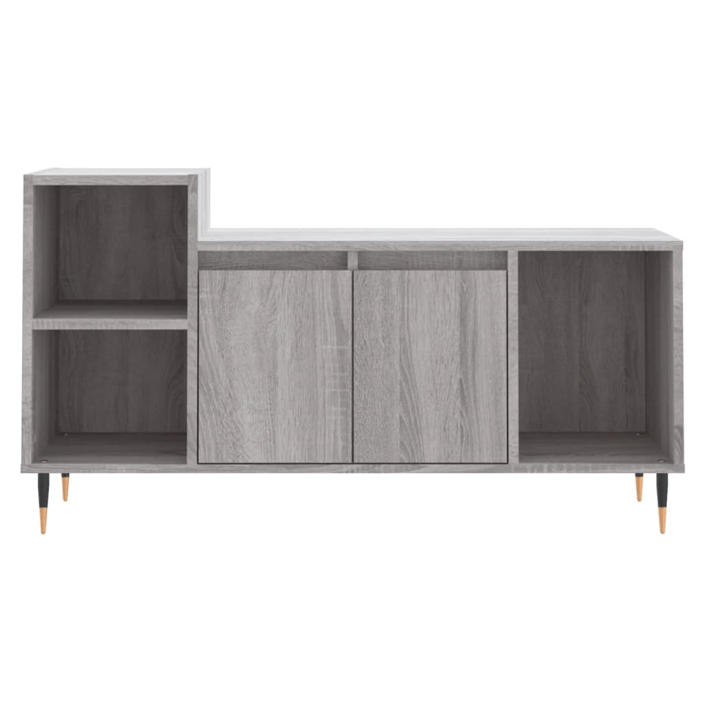 vidaXL TV Cabinet Grey Sonoma 100x35x55 cm Engineered Wood