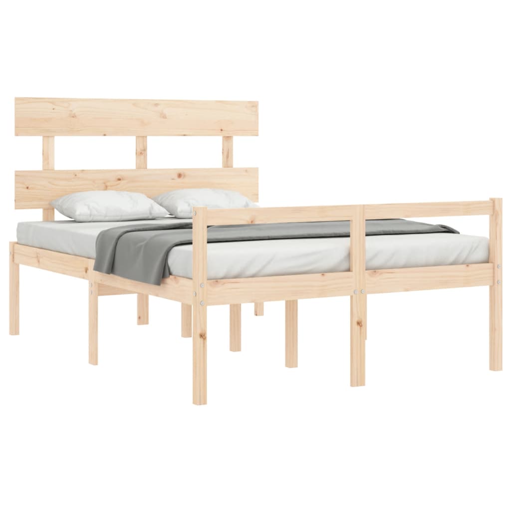 vidaXL Senior Bed without Mattress Small Double Solid Wood