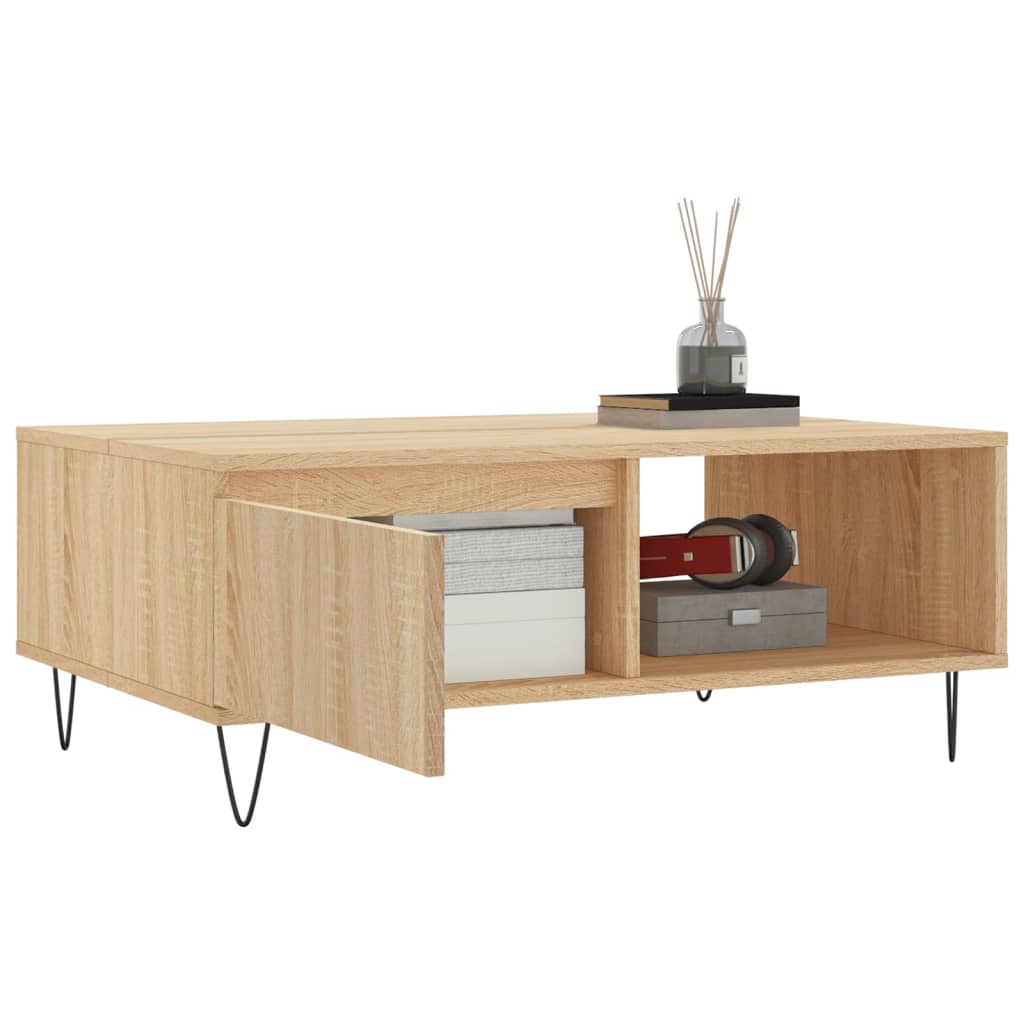 vidaXL Coffee Table Sonoma Oak 90x60x35 cm Engineered Wood