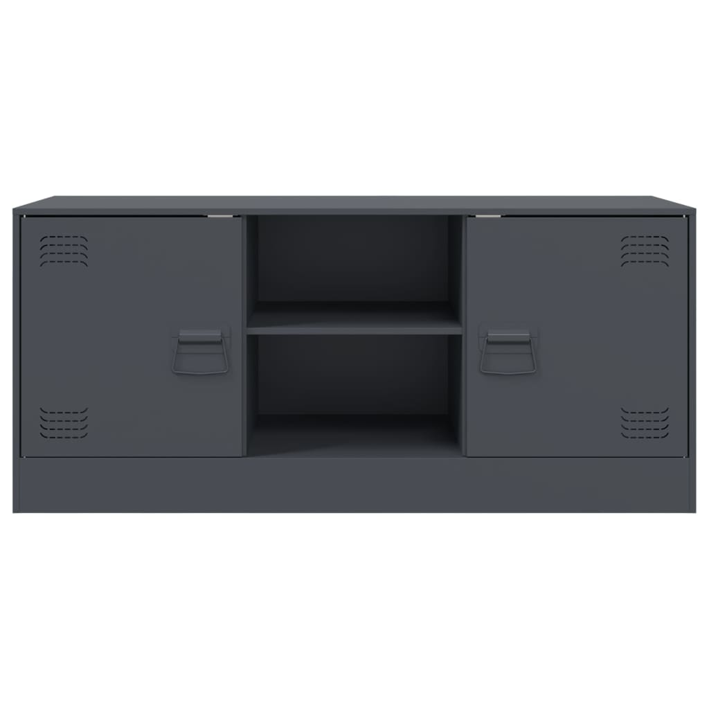 vidaXL TV Cabinet Anthracite 99x39x44 cm Steel