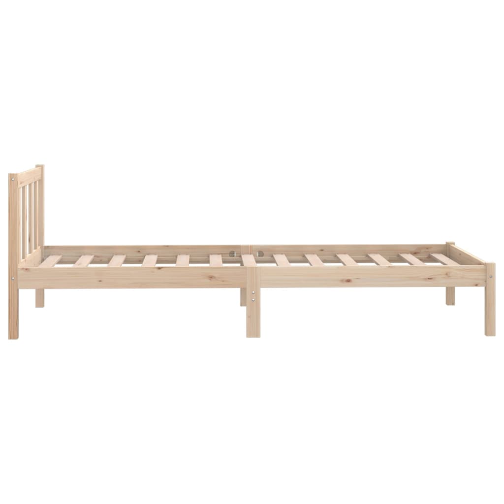 vidaXL Bed Frame without Mattress Solid Wood Small Single