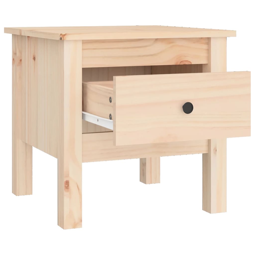 vidaXL Side Table 40x40x39 cm Solid Wood Pine