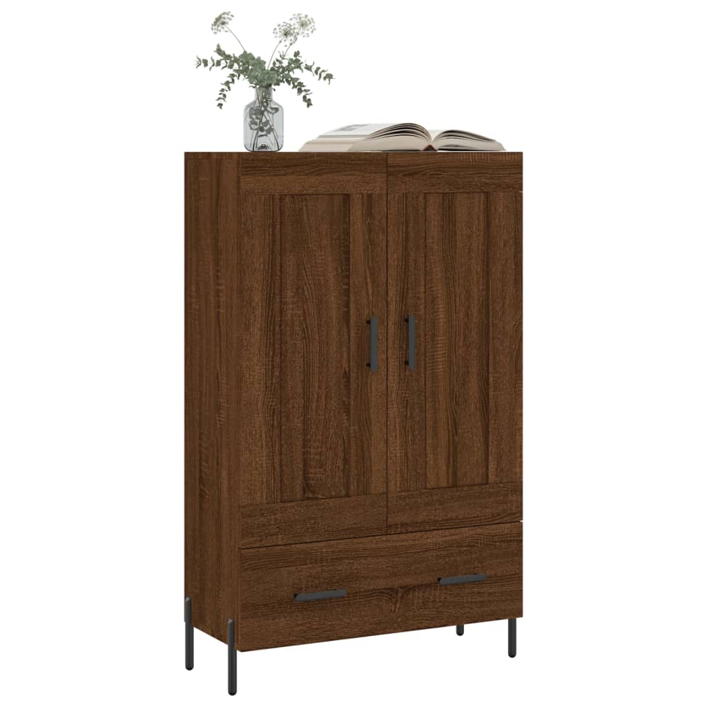 vidaXL Highboard Brown Oak 69.5x31x115 cm Engineered Wood