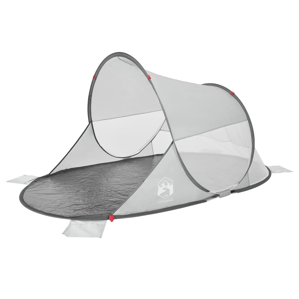 vidaXL Beach Tent Grey Pop-up Waterproof