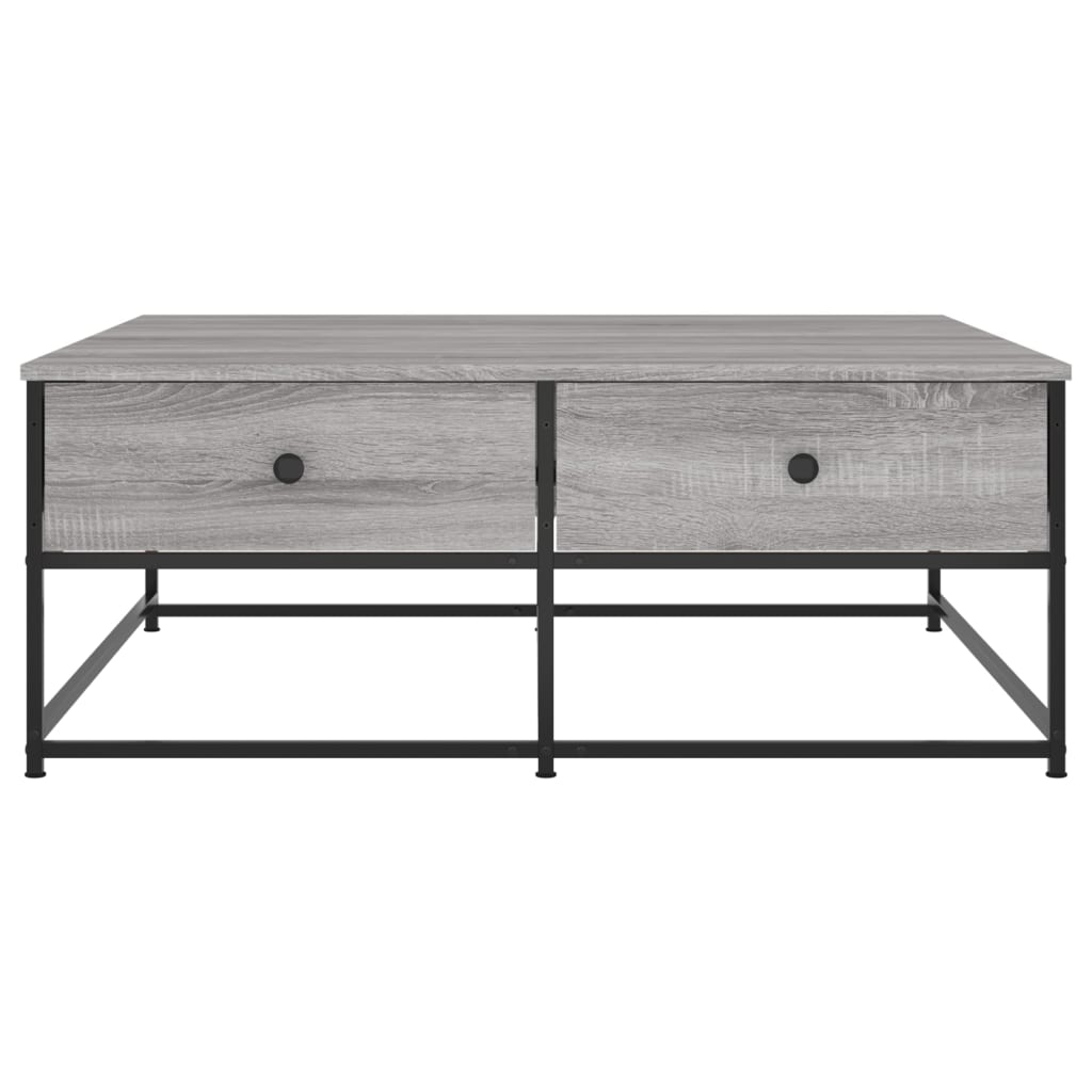 vidaXL Coffee Table Grey Sonoma 100x99x40 cm Engineered Wood