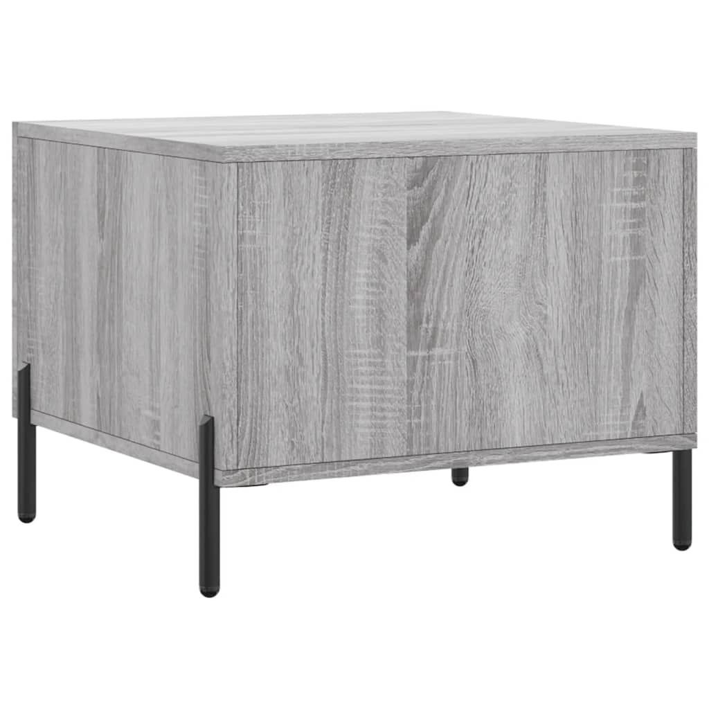 vidaXL Coffee Table Grey Sonoma 50x50x40 cm Engineered Wood