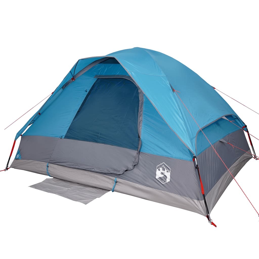 vidaXL Camping Tent Dome 2-Person Blue Waterproof