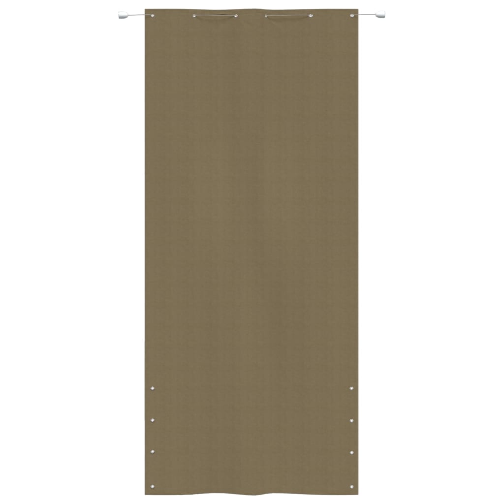 vidaXL Balcony Screen Taupe 120x240 cm Oxford Fabric