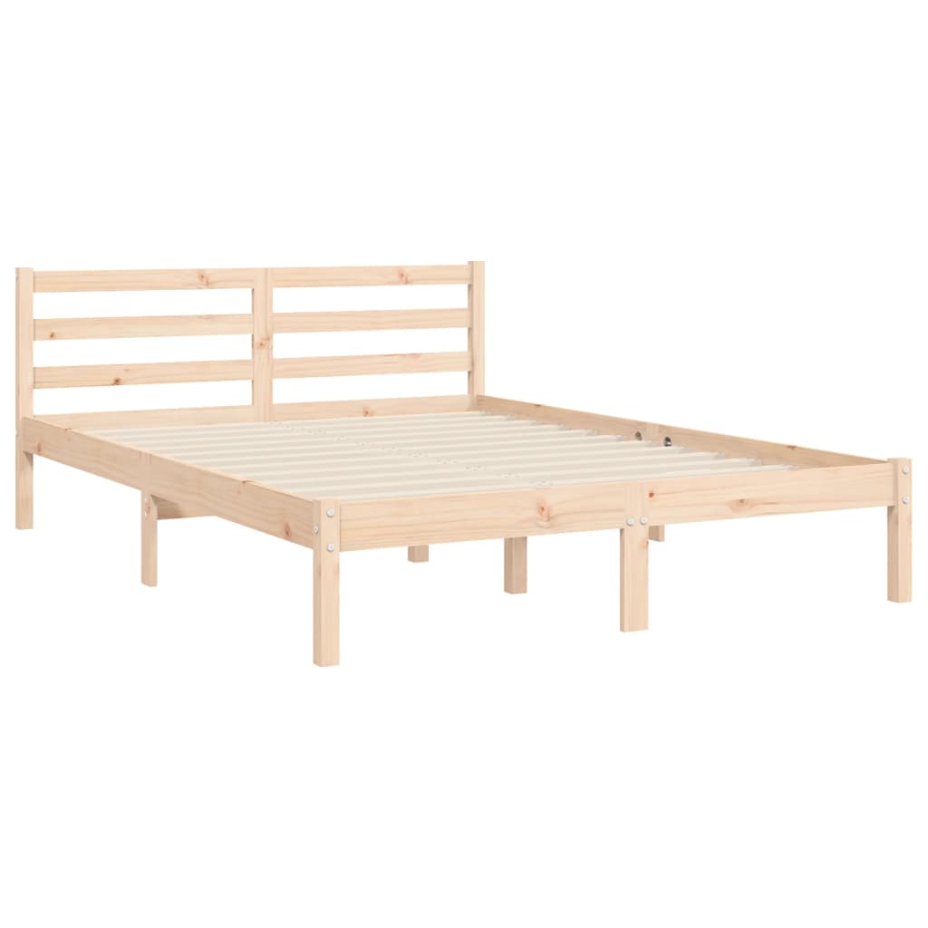 vidaXL Bed Frame without Mattress Small Double Solid Wood