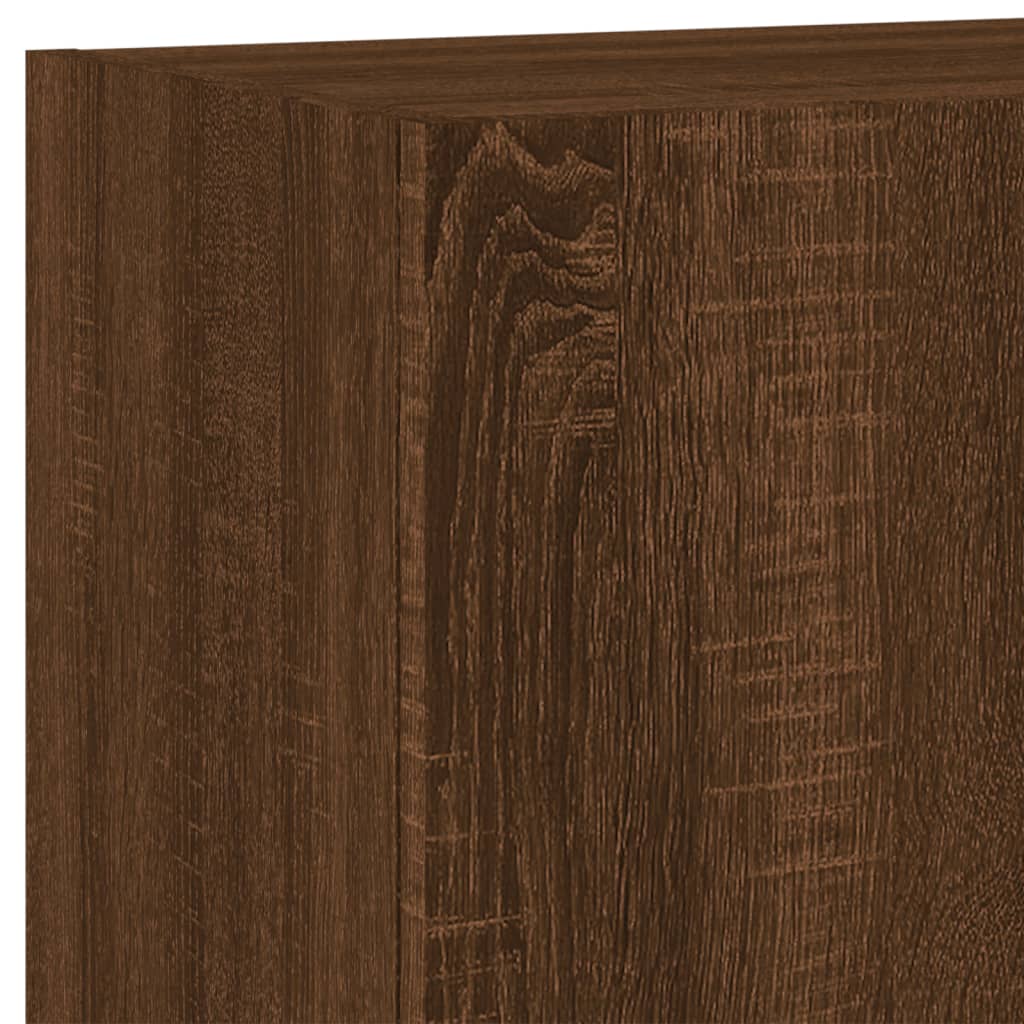 vidaXL TV Wall Cabinets 2 pcs Brown Oak 40.5x30x60 cm Engineered Wood