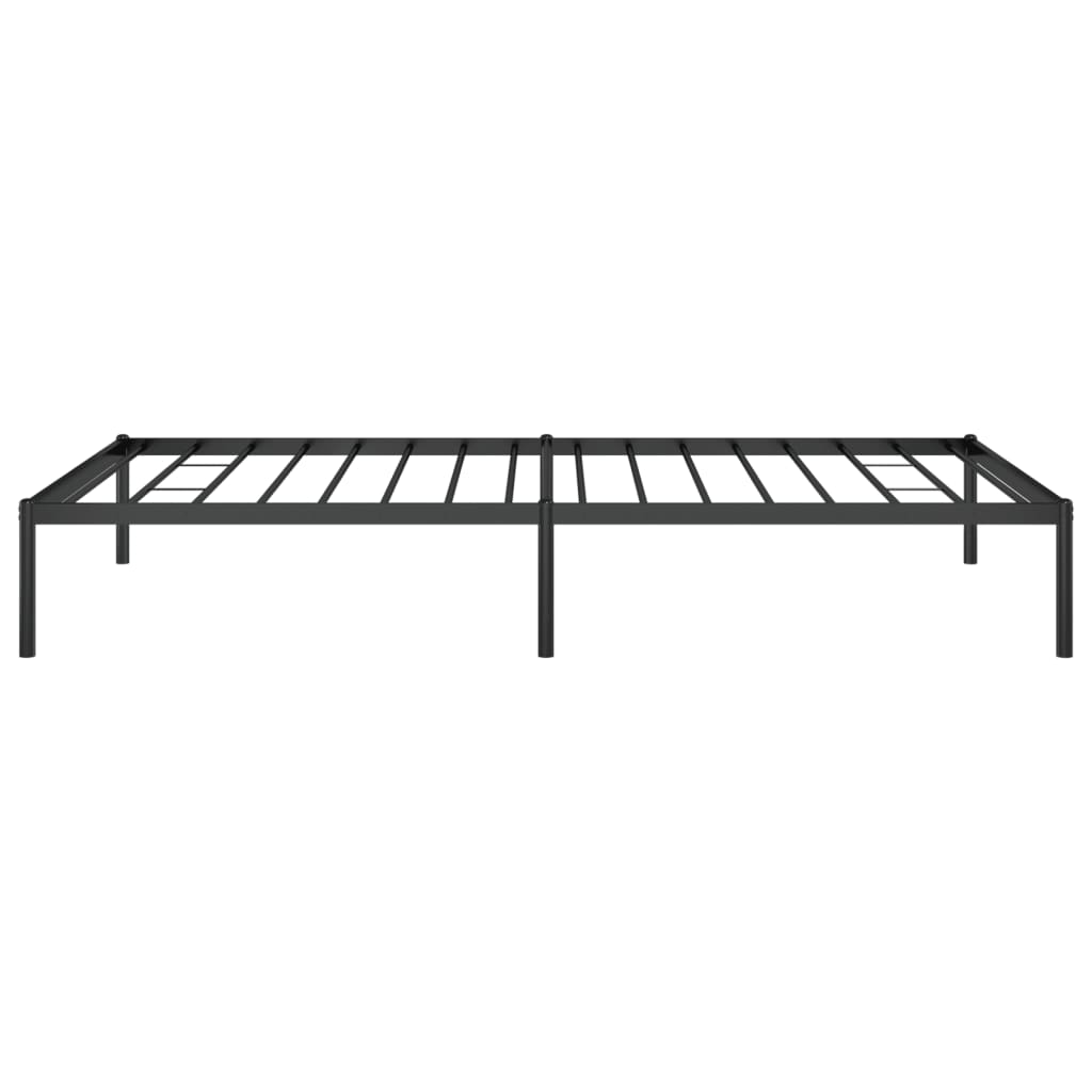 vidaXL Metal Bed Frame without Mattress Black 107x203 cm