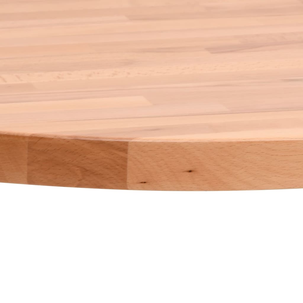 vidaXL Table Top Ø90x4 cm Round Solid Wood Beech