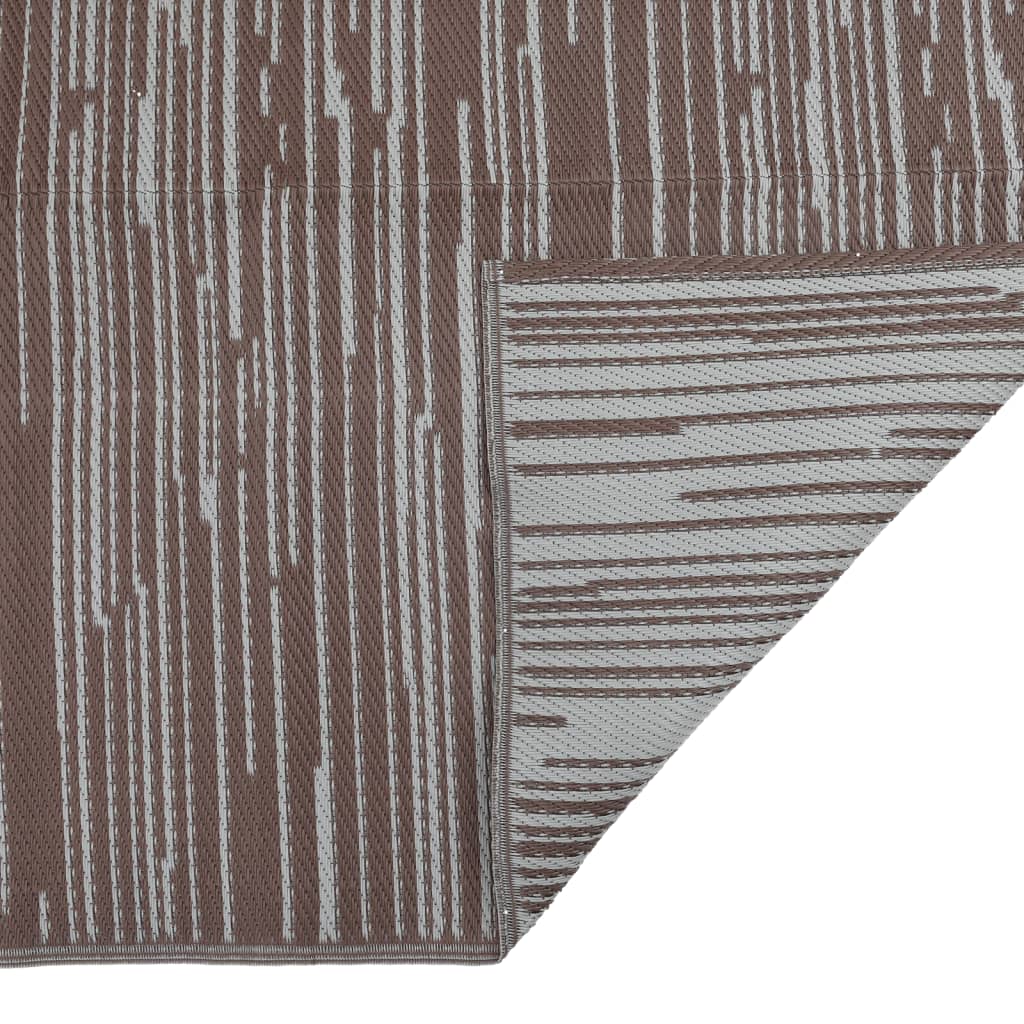 vidaXL Outdoor Carpet Brown 80x250 cm PP