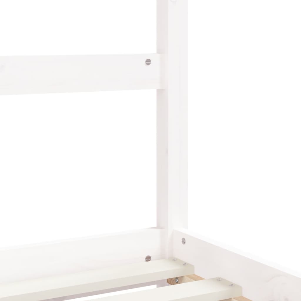 vidaXL Kids Bed Frame White 90x200 cm Solid Wood Pine