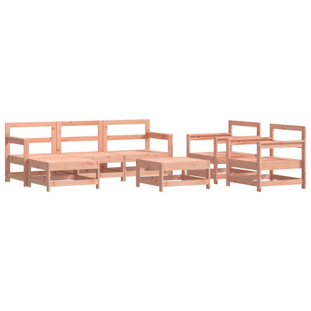 vidaXL 7 Piece Garden Lounge Set Solid Wood Douglas