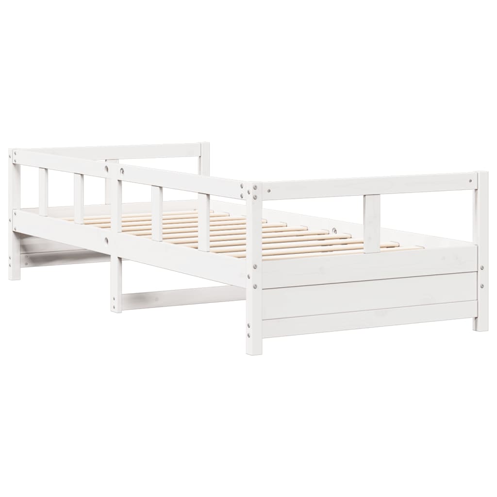 vidaXL Daybed without Mattress White 80x200 cm Solid Wood Pine