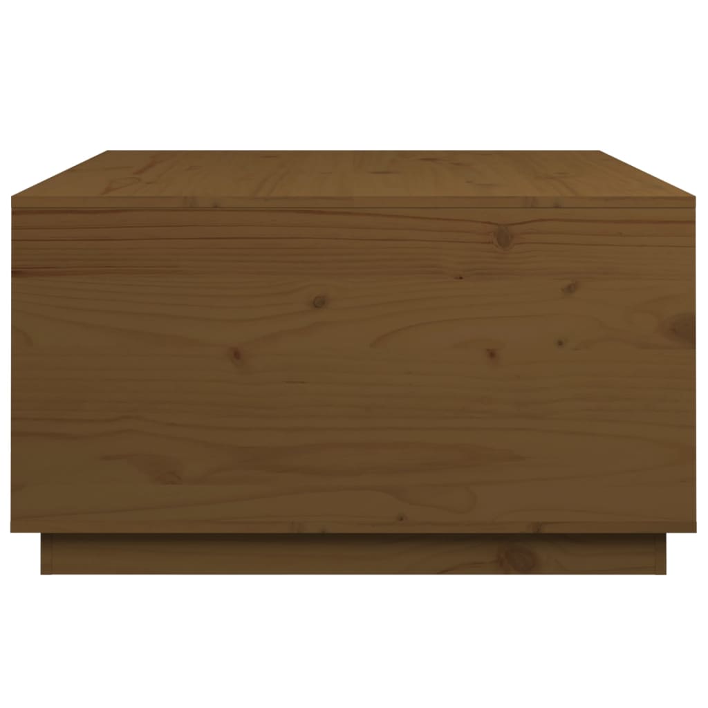 vidaXL Coffee Table Honey Brown 80x80x45 cm Solid Wood Pine