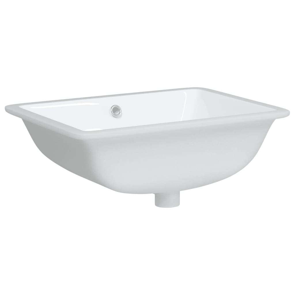 vidaXL Bathroom Sink White 52x38.5x19.5 cm Rectangular Ceramic