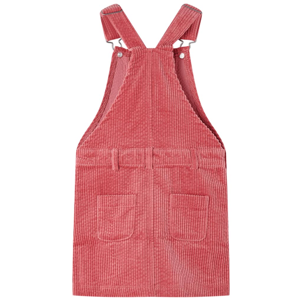 Kids' Overall Dress Corduroy Pink 128