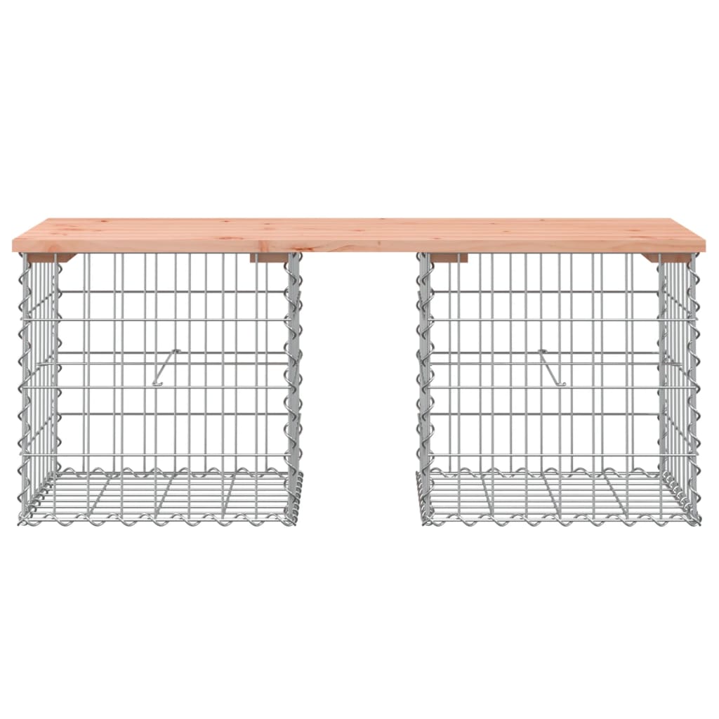 vidaXL Garden Bench Gabion Design 103x44x42 cm Solid Wood Douglas