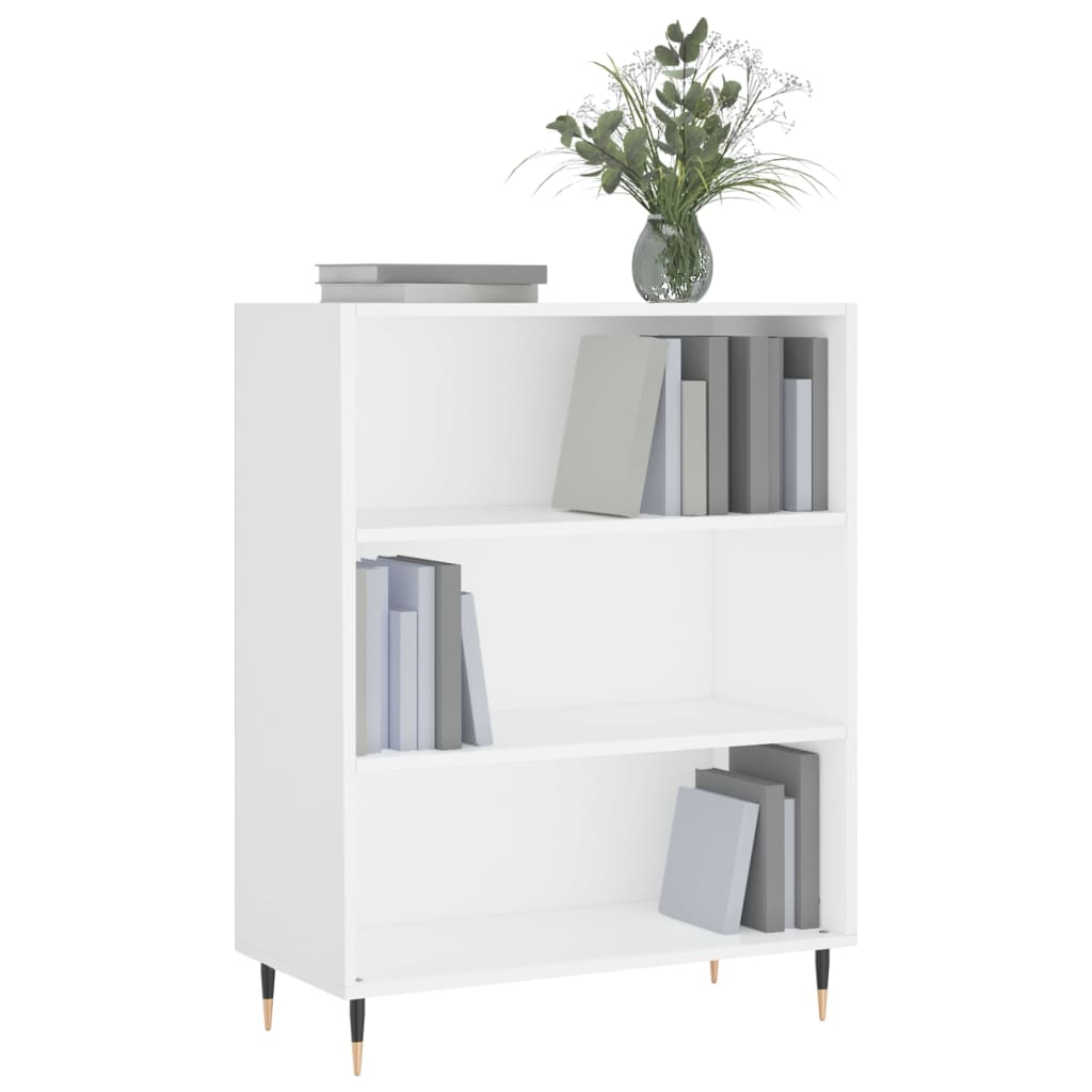 vidaXL Bookcase White 69.5x32.5x90 cm Engineered Wood