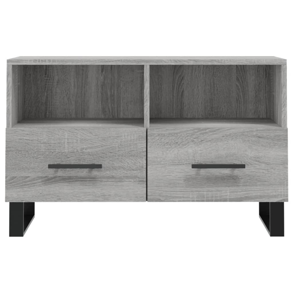 vidaXL TV Cabinet Grey Sonoma 80x36x50 cm Engineered Wood