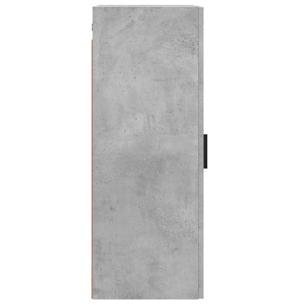 vidaXL Wall Mounted Cabinet Concrete Grey 34.5x34x90 cm