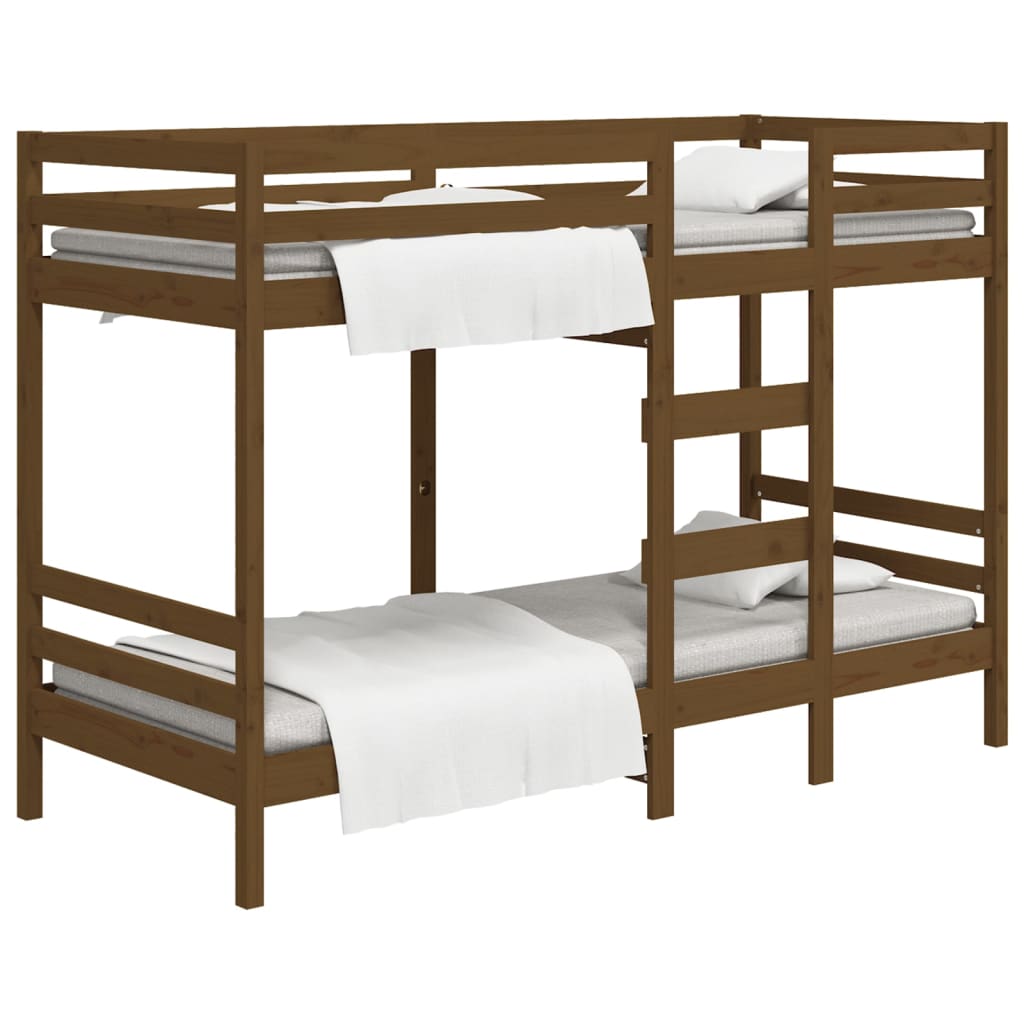 vidaXL Bunk Bed without Mattress Honey Brown 90x200 cm Solid Wood Pine