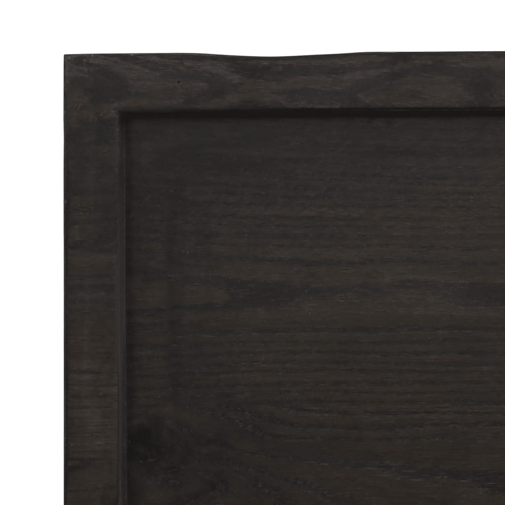 vidaXL Bathroom Countertop Dark Brown 160x60x(2-6) cm Treated Solid Wood