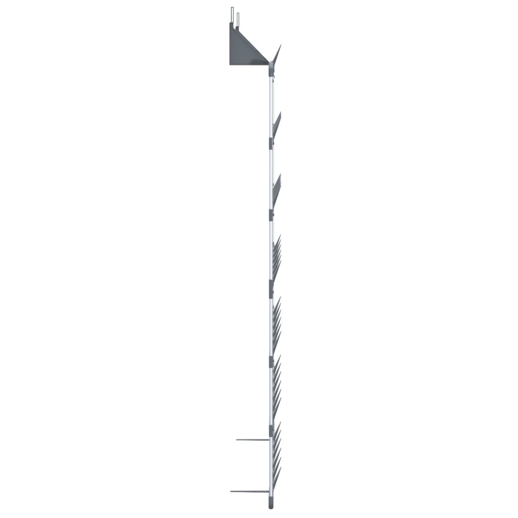 vidaXL Hanging Shoe Rack Silver 66x13x139 cm