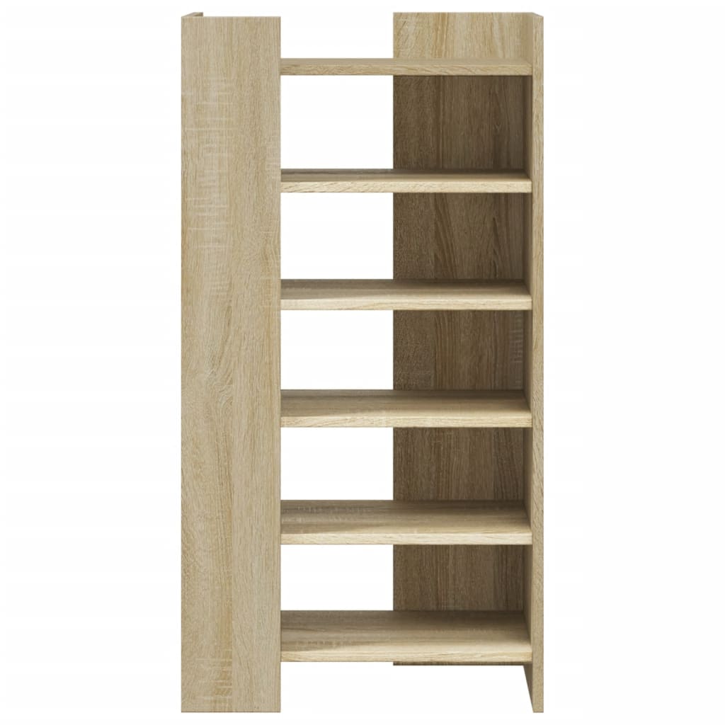 vidaXL Shoe Cabinet Sonoma Oak 52x37.5x100 cm Engineered Wood