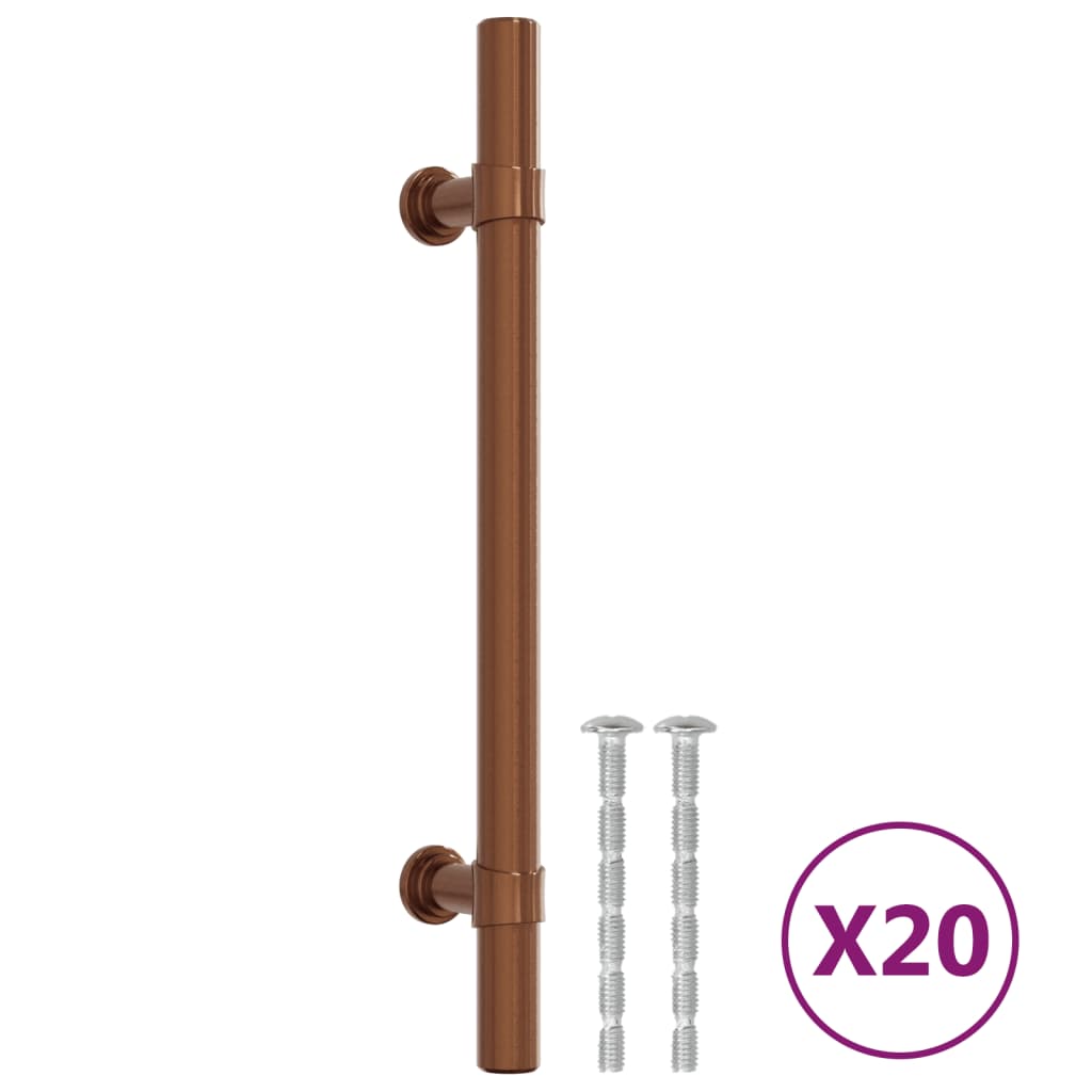 vidaXL Cabinet Handles 20 pcs Bronze 128 mm Stainless Steel