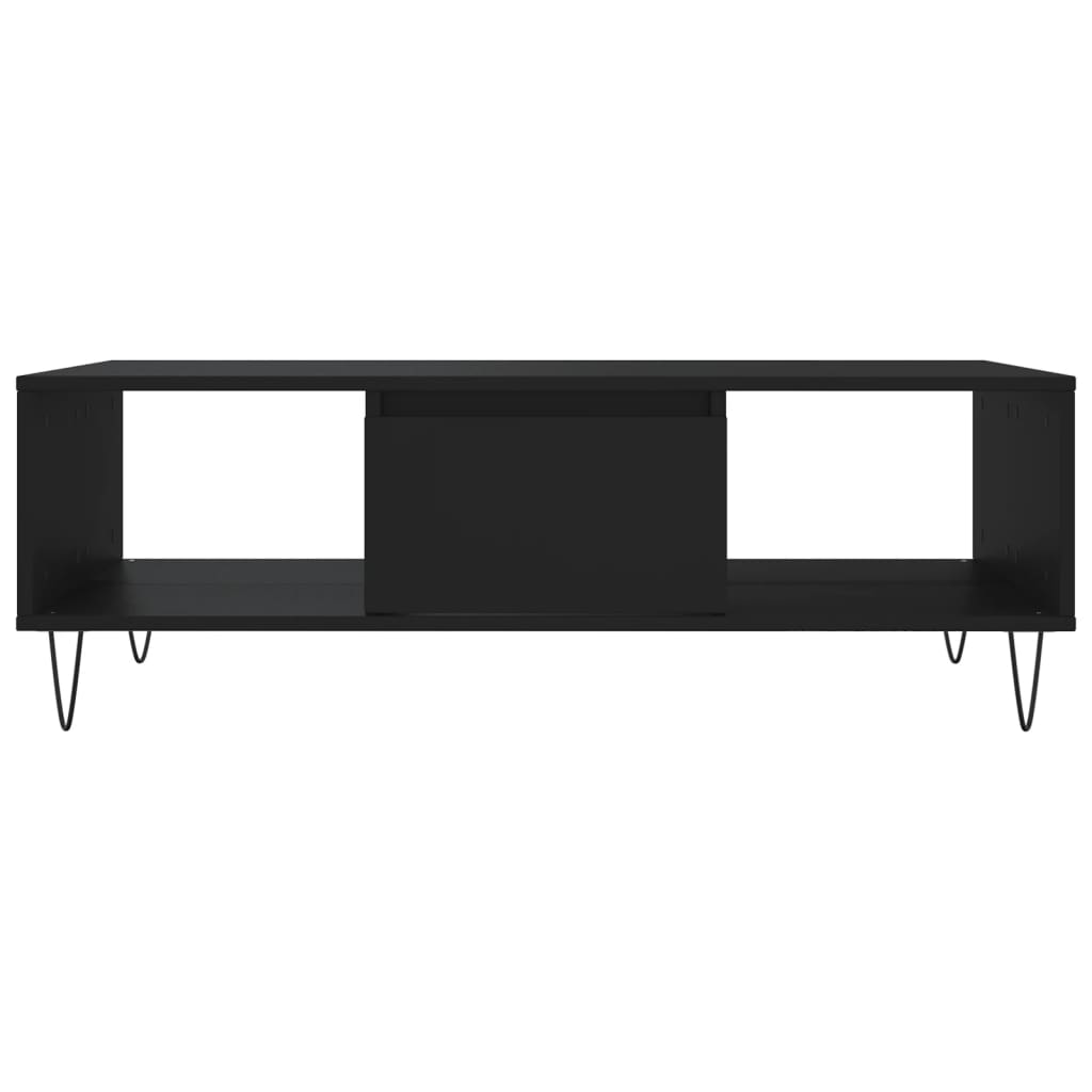 vidaXL Coffee Table Black 104x60x35 cm Engineered Wood