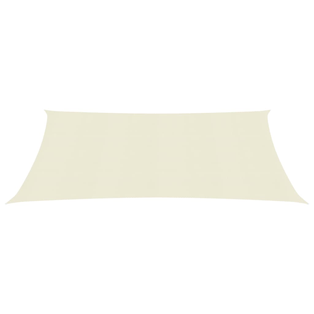 vidaXL Sunshade Sail 160 g/m² Cream 2x2.5 m HDPE