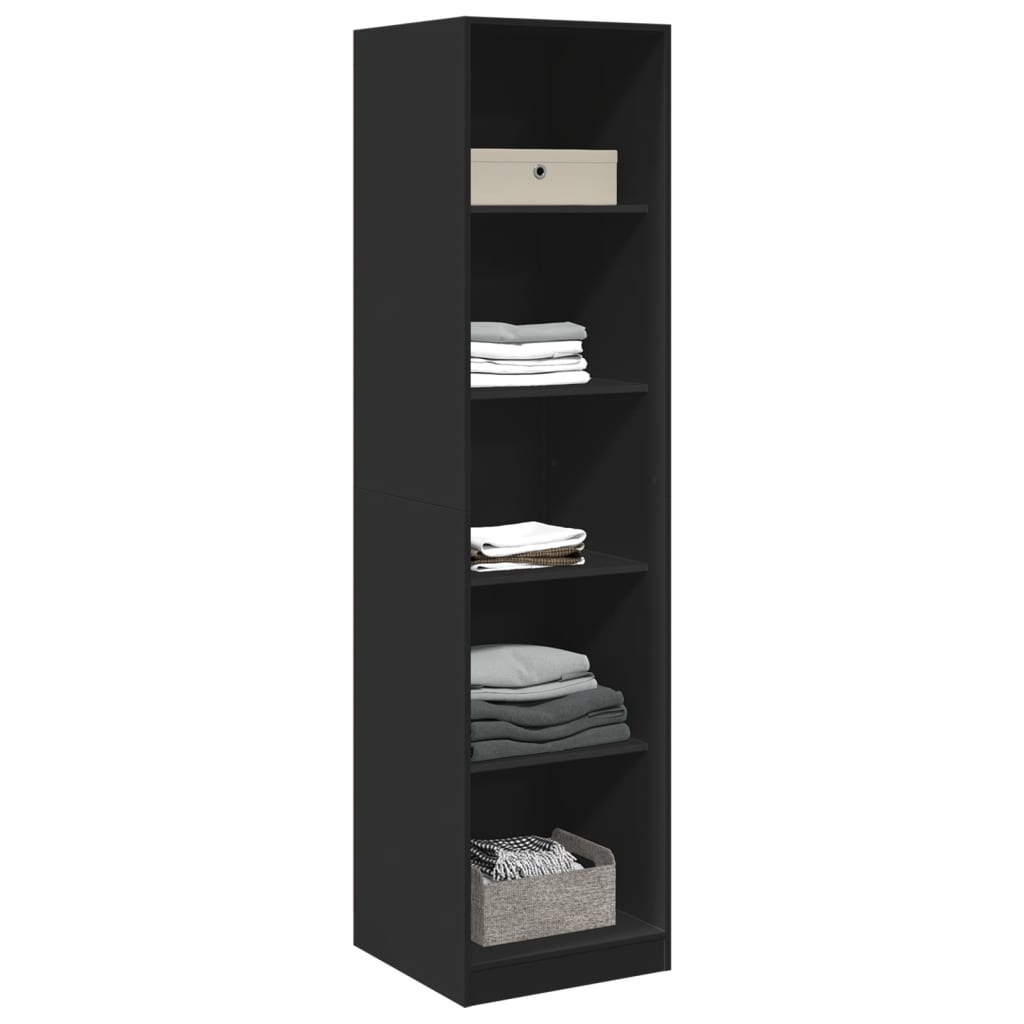 vidaXL Wardrobe Black 50x50x200 cm Engineered Wood